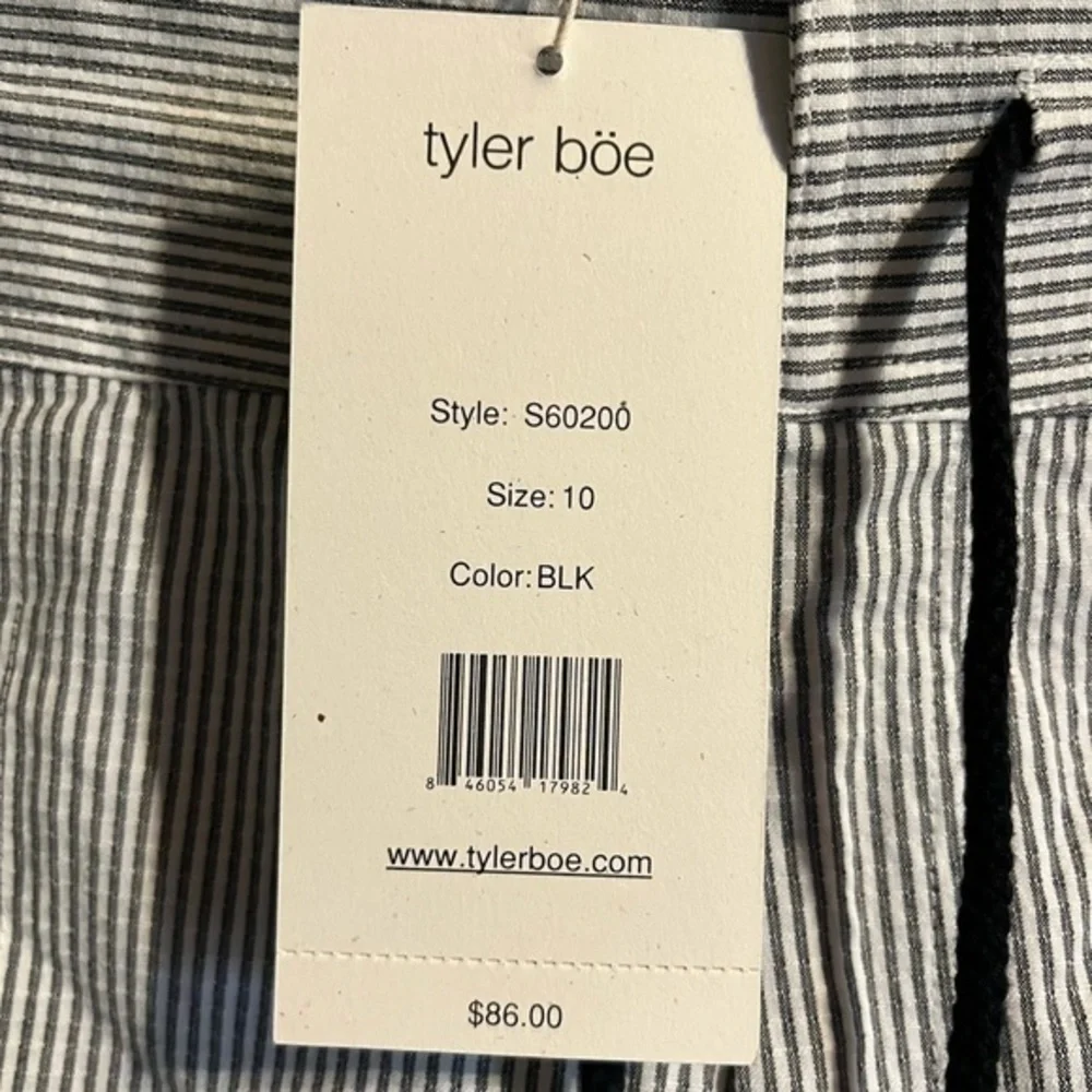 Tyler Boe Black White Cotton‎ Shorts Women’s Size 10 Casual Pockets Summer NWT